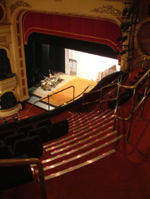 His Majestys Theatre looking down to stage.